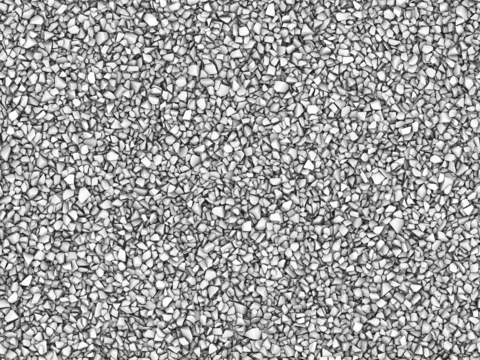 现代砾石地面铺装