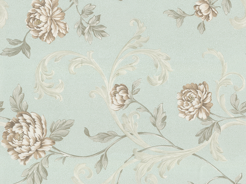 浅蓝色花纹壁纸