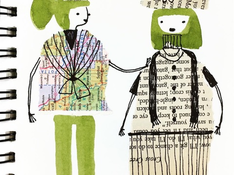  可爱动物手绘创意童趣插画猫咪动物插画治愈系插画可爱儿童插画 