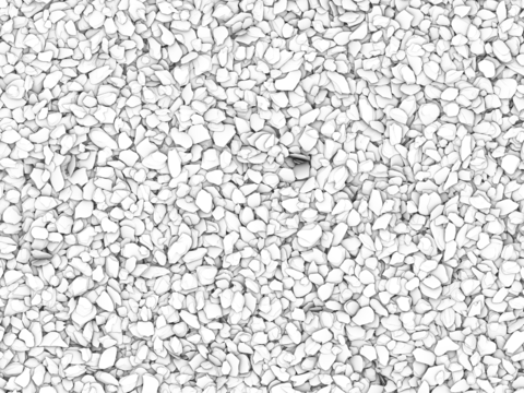 现代砾石地面铺装