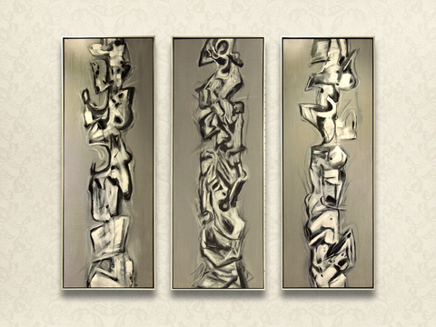  装饰画抽象画挂画拼贴风插画风漫画风儿童画壁画墙画 