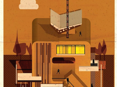  装饰画抽象画挂画拼贴风插画风漫画风儿童画壁画墙画 