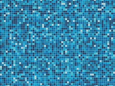 蓝色马赛克