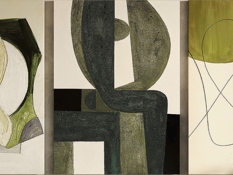  装饰画抽象画挂画拼贴风插画风漫画风儿童画壁画 