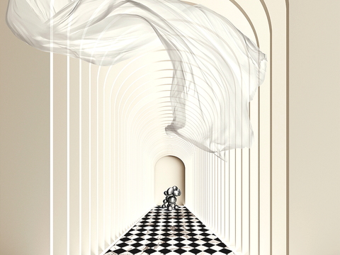 装饰画抽象画挂画拼贴风插画风漫画风儿童画壁画