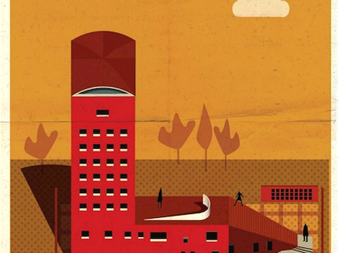  装饰画抽象画挂画拼贴风插画风漫画风儿童画壁画墙画 