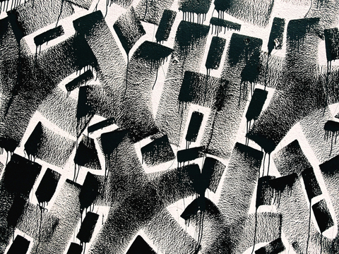  装饰画抽象画挂画拼贴风插画风漫画风儿童画壁画 