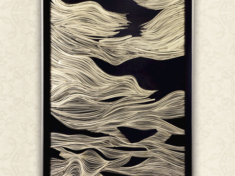  装饰画抽象画挂画拼贴风插画风漫画风儿童画壁画墙画 