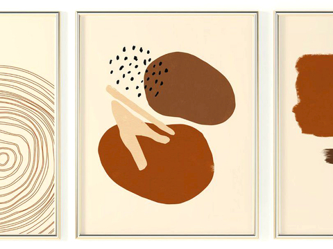  装饰画抽象画挂画拼贴风插画风漫画风儿童画壁画墙画 