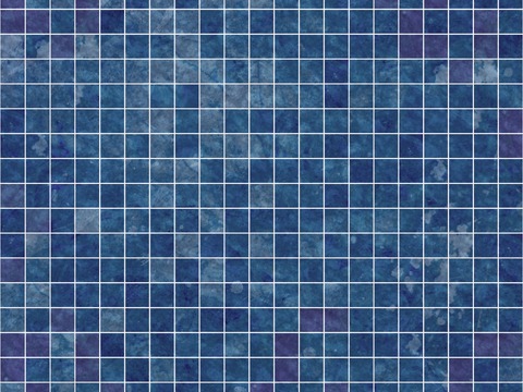 蓝色马赛克