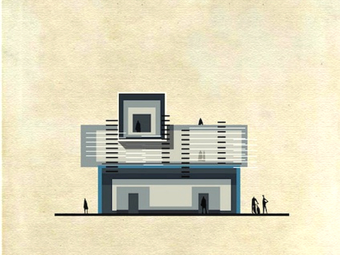  装饰画抽象画挂画拼贴风插画风漫画风儿童画壁画墙画 