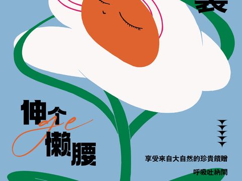  创意卡通春季露营活动海报广告36 