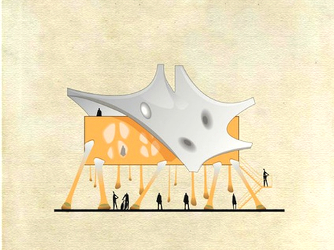  装饰画抽象画挂画拼贴风插画风漫画风儿童画壁画墙画 