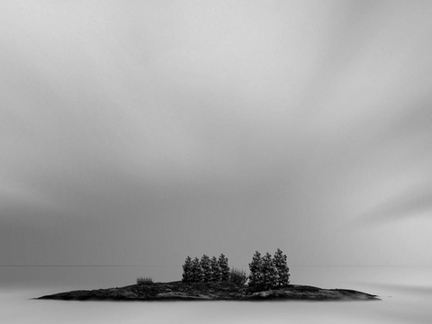  黑白摄影装饰画 