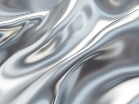  液态金属 灰色渐变 反射 