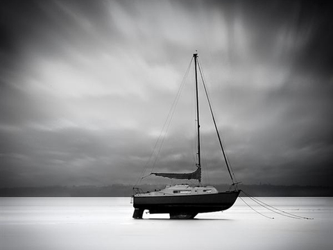  黑白摄影装饰画 