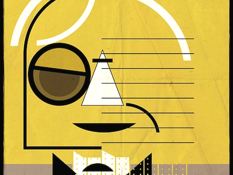  装饰画抽象画挂画拼贴风插画风漫画风儿童画壁画墙画 