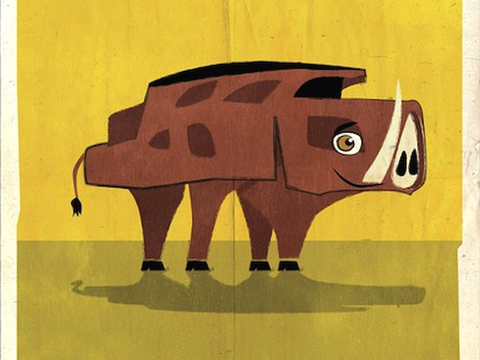  装饰画抽象画挂画拼贴风插画风漫画风儿童画壁画墙画 