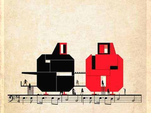  装饰画抽象画挂画拼贴风插画风漫画风儿童画壁画墙画 