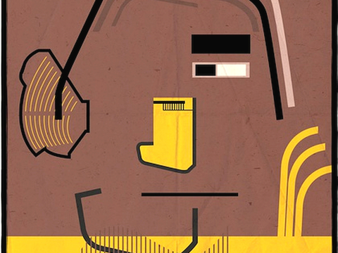  装饰画抽象画挂画拼贴风插画风漫画风儿童画壁画墙画 