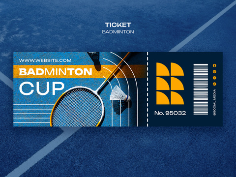 体育运动锻炼身体羽毛球主题促销宣传活动海报5