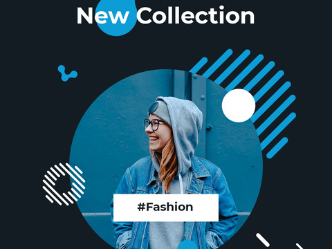 孟菲斯图文排版时尚创意广告海报32