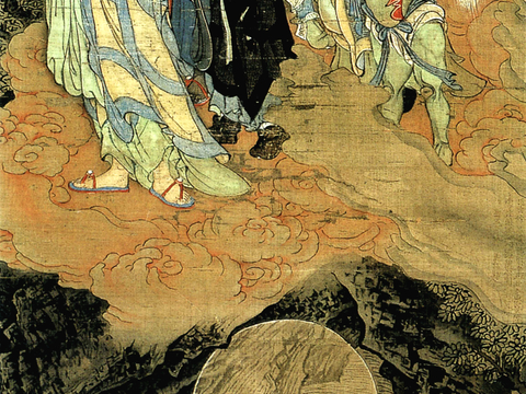 中式新中式挂画壁画字画山水花鸟背景墙壁纸装饰画油画