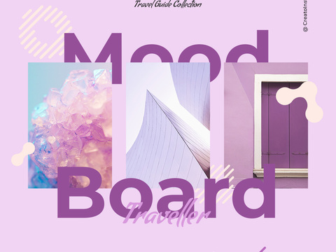 孟菲斯图文排版时尚创意广告海报25