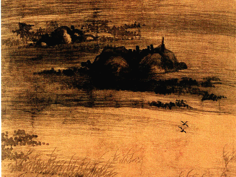  中式新中式挂画壁画字画山水花鸟背景墙壁纸装饰画油画 