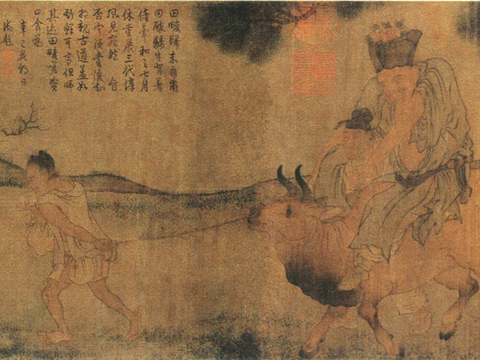 中式新中式挂画壁画字画山水花鸟背景墙壁纸装饰画油画