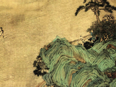 中式新中式挂画壁画字画山水花鸟背景墙壁纸装饰画油画