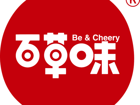  百草味，食品零食logo 