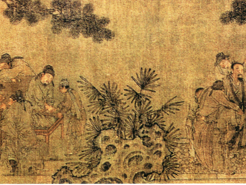 中式新中式挂画壁画字画山水花鸟背景墙壁纸装饰画油画