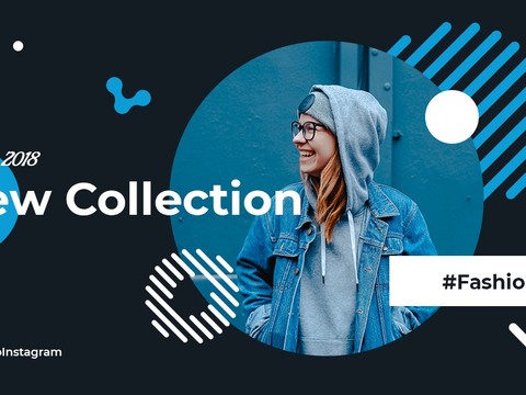 孟菲斯图文排版时尚创意广告海报30