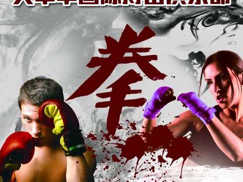 拳击运动运动健身广告海报23