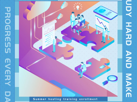 孟菲斯几何宣传海报时尚创意广告海报149