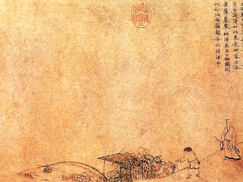 中式新中式挂画壁画字画山水花鸟背景墙壁纸装饰画油画