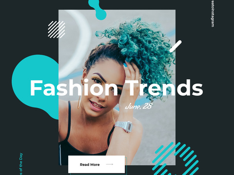 孟菲斯图文排版时尚创意广告海报8