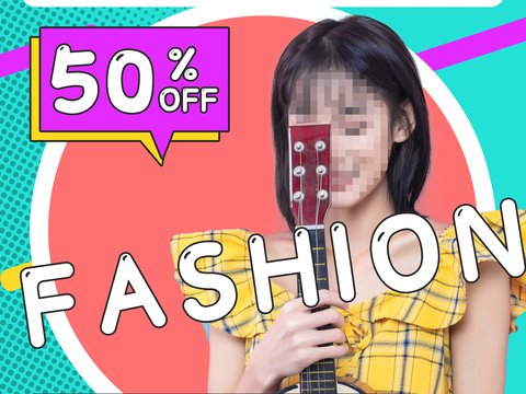  孟菲斯几何宣传海报时尚创意广告海报67 