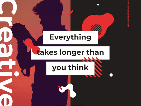 孟菲斯图文排版时尚创意广告海报56