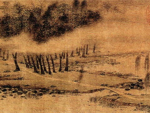 中式新中式挂画壁画字画山水花鸟背景墙壁纸装饰画油画