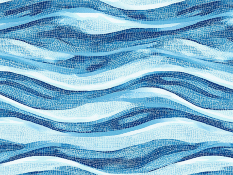 马赛克水纹拼花无缝贴图