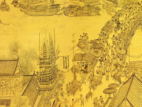 中式新中式挂画壁画字画山水花鸟背景墙壁纸装饰画油画