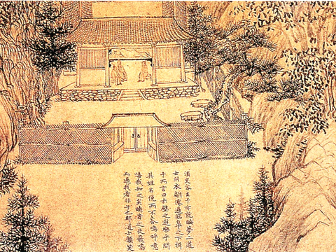 中式新中式挂画壁画字画山水花鸟背景墙壁纸装饰画油画