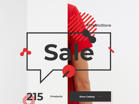 孟菲斯图文排版时尚创意广告海报21