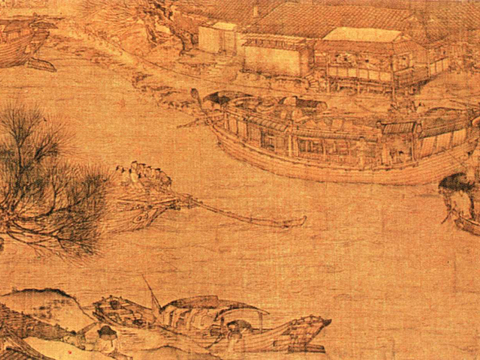 中式新中式挂画壁画字画山水花鸟背景墙壁纸装饰画油画