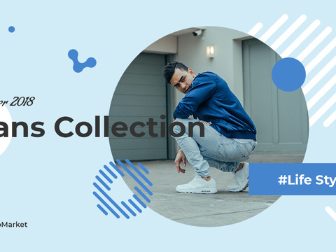 孟菲斯图文排版时尚创意广告海报31