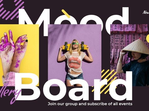 孟菲斯图文排版时尚创意广告海报26