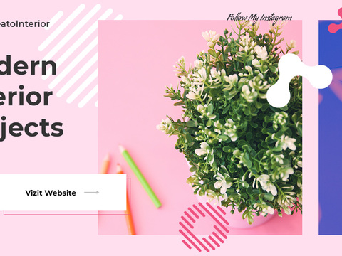 孟菲斯图文排版时尚创意广告海报3