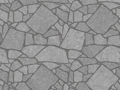 岩石碎拼龟裂纹地面